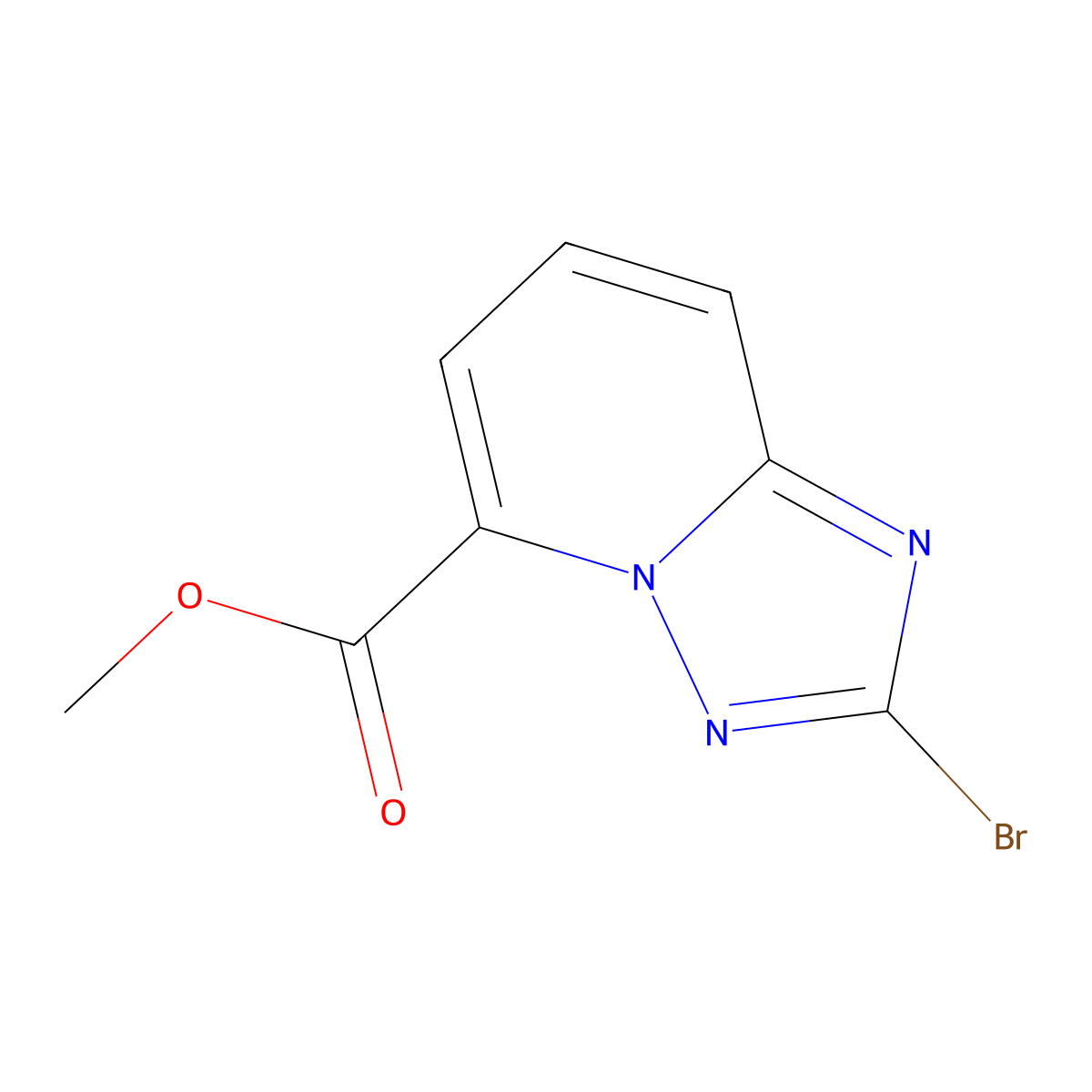 Methyl 2-bromo-[1,2,4]triazolo[1,5-a]pyridine-5-carboxylate molecular structure, CAS 1214902-64-3