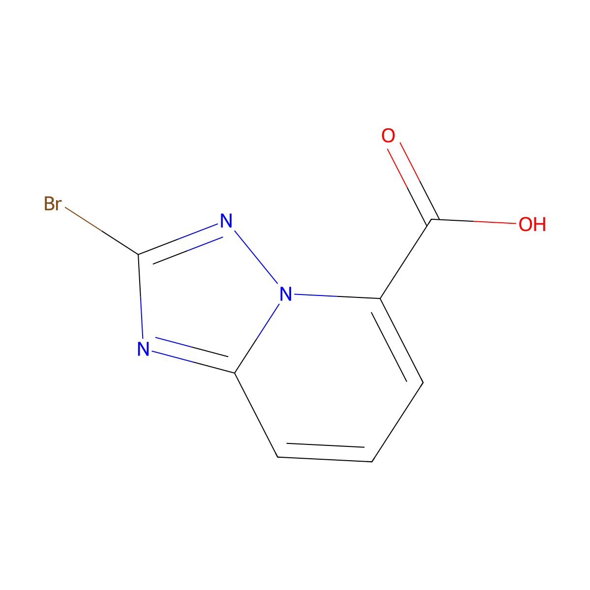2-Bromo-[1,2,4]triazolo[1,5-a]pyridine-5-carboxylic acid molecular structure, CAS 1214902-65-4