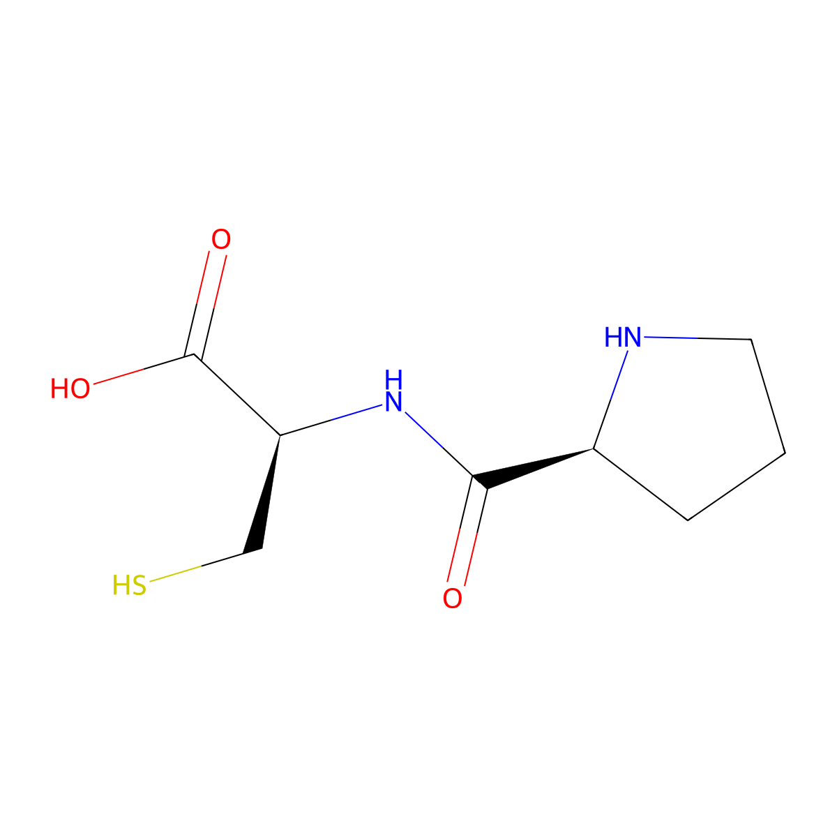 Pro-Cys molecular structure, CAS 121491-14-3