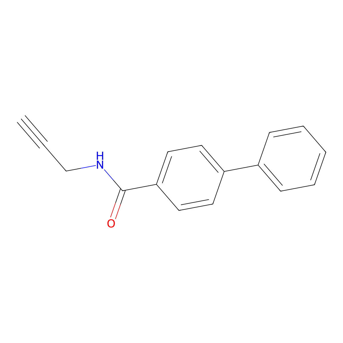 N-(2-Propyn-1-YL)-4-biphenylcarboxamide molecular structure, CAS 1214921-60-4