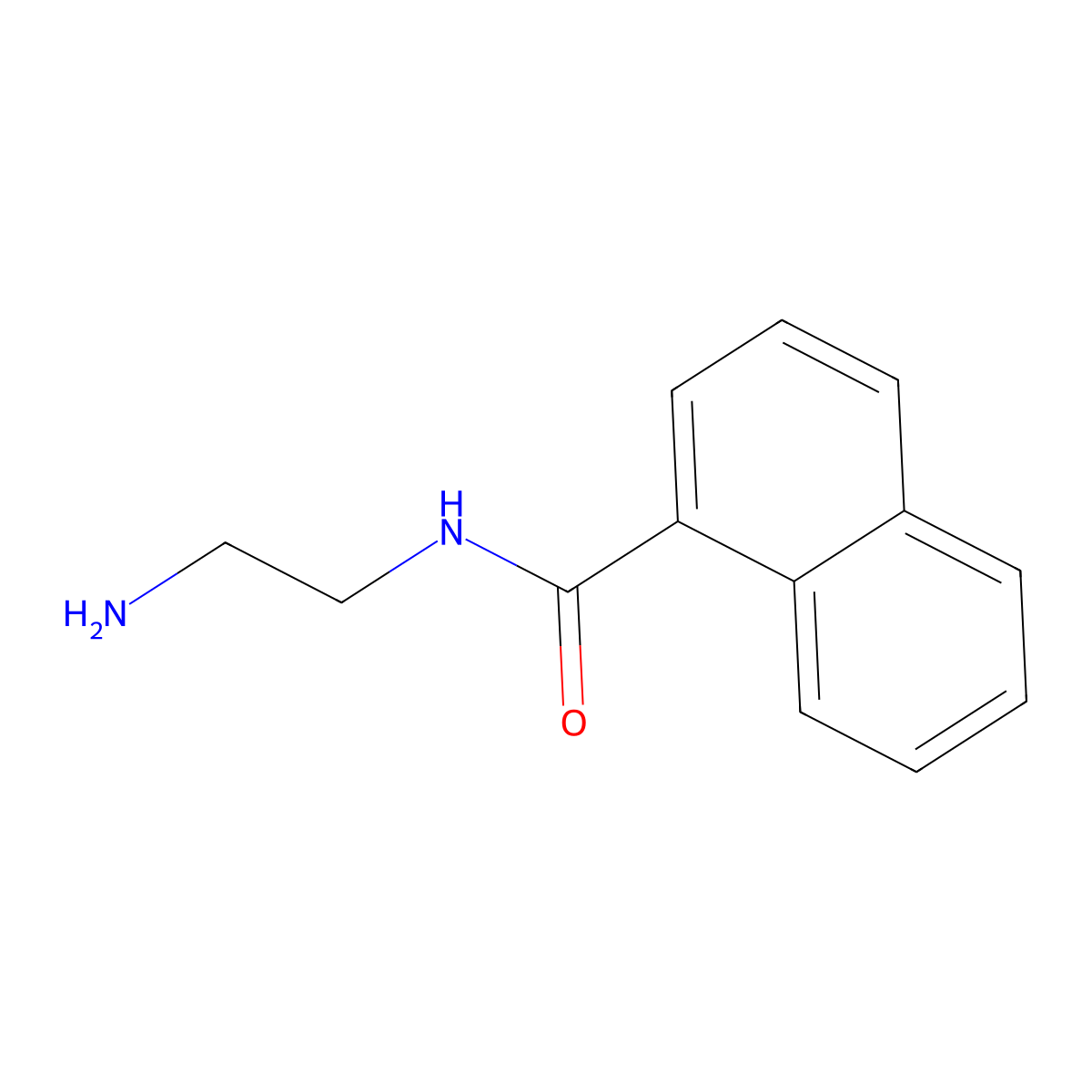1-Naphthalenecarboxamide, N-(2-aminoethyl)- molecular structure, CAS 121494-75-5