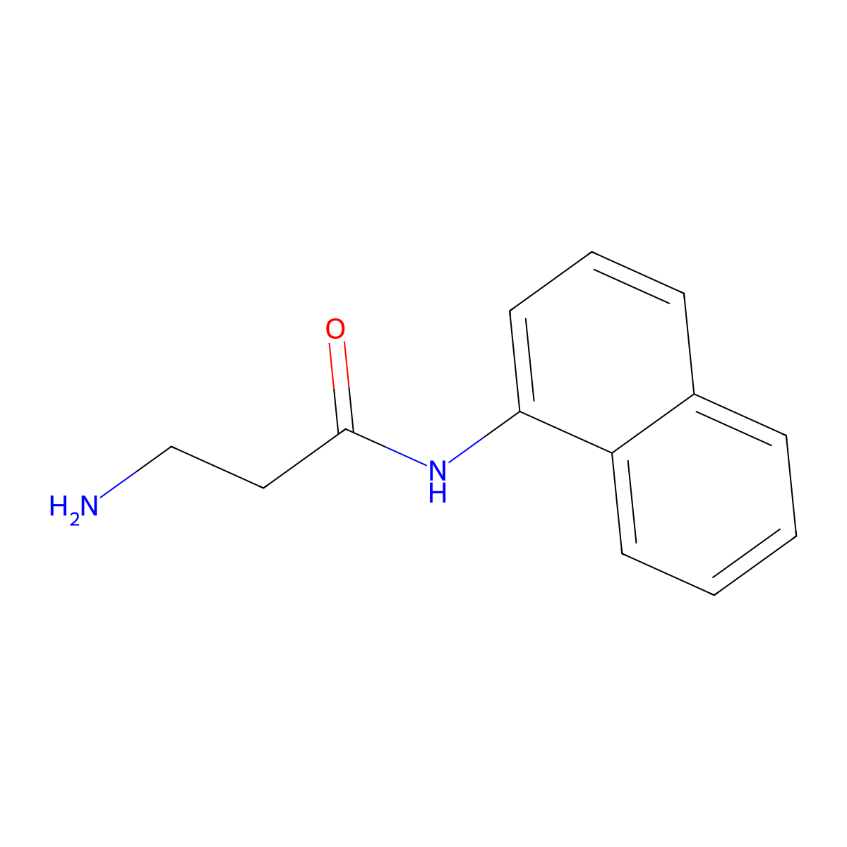 3-Amino-N-(naphthalen-1-yl)propanamide molecular structure, CAS 121494-81-3