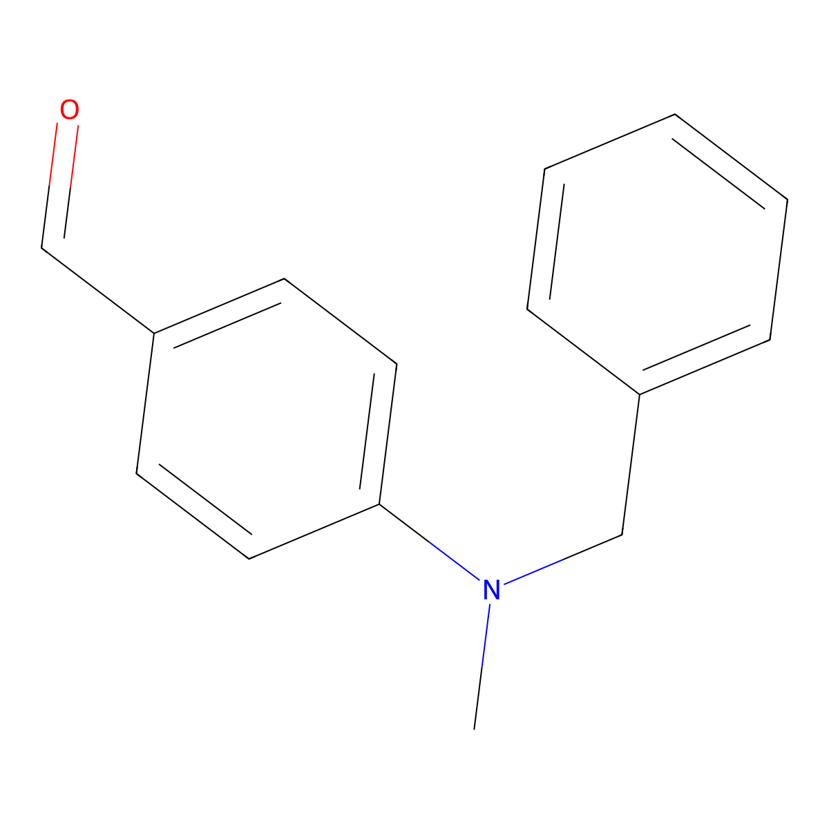 4-(Benzyl(methyl)amino)benzaldehyde molecular structure, CAS 1215-41-4
