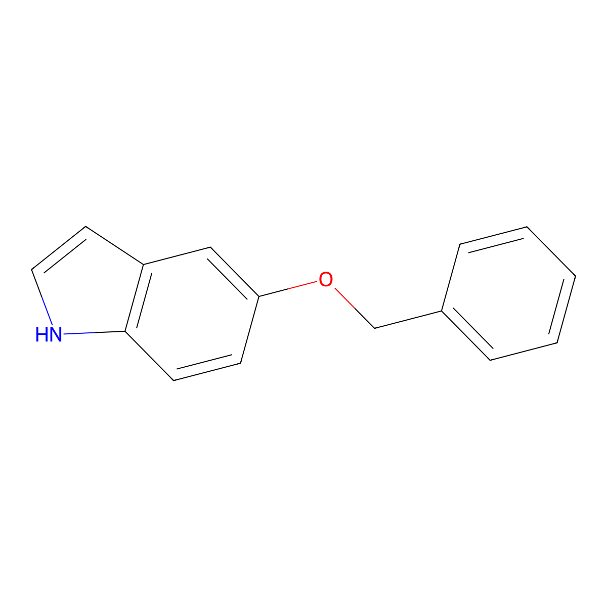 5-Benzyloxyindole molecular structure, CAS 1215-59-4