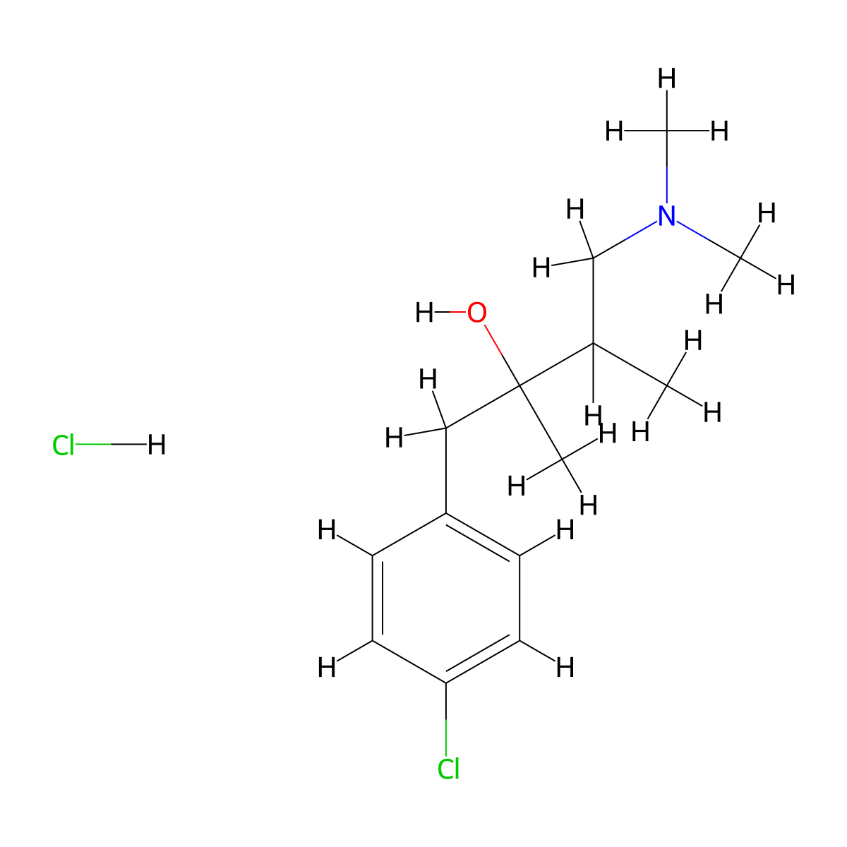 Clobutinol Hydrochloride molecular structure, CAS 1215-83-4
