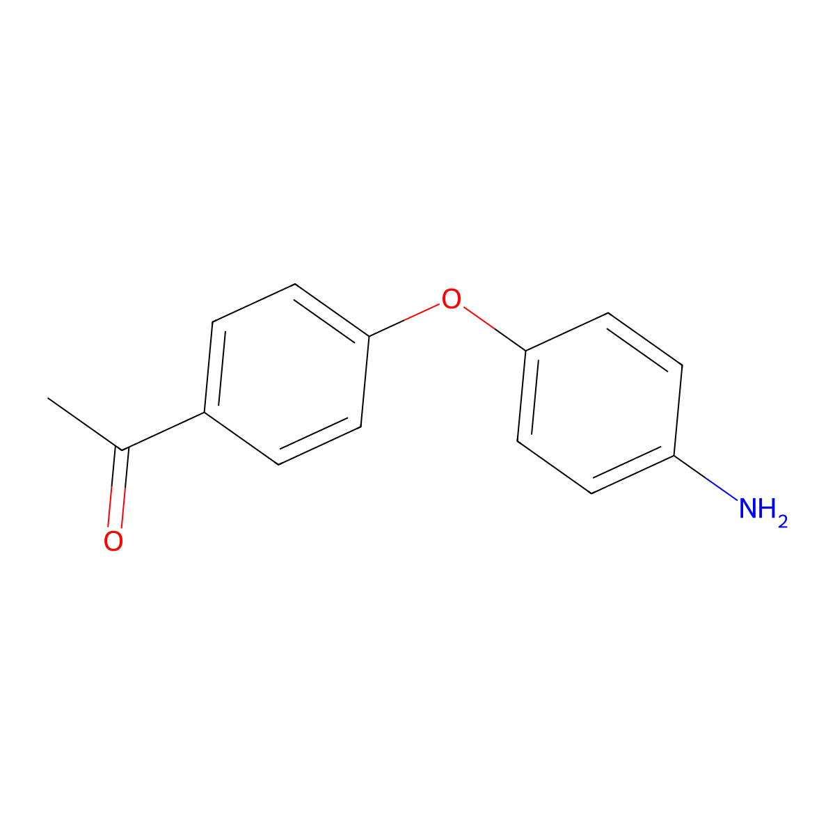 1-[4-(4-Aminophenoxy)phenyl]ethanone molecular structure, CAS 1215-98-1