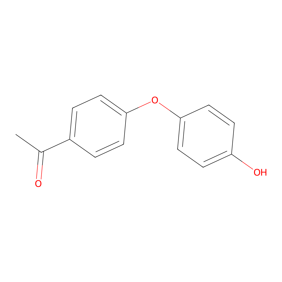 1-[4-(4-Hydroxy-phenoxy)-phenyl]-ethanone molecular structure, CAS 1215-99-2