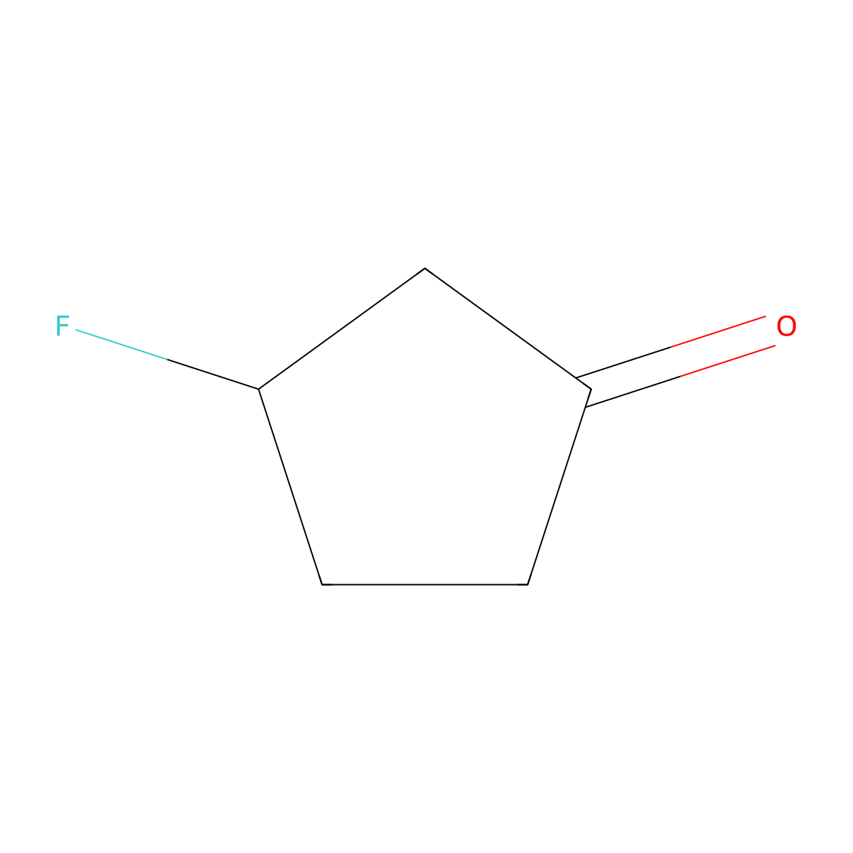 3-Fluorocyclopentanone molecular structure, CAS 1215071-10-5