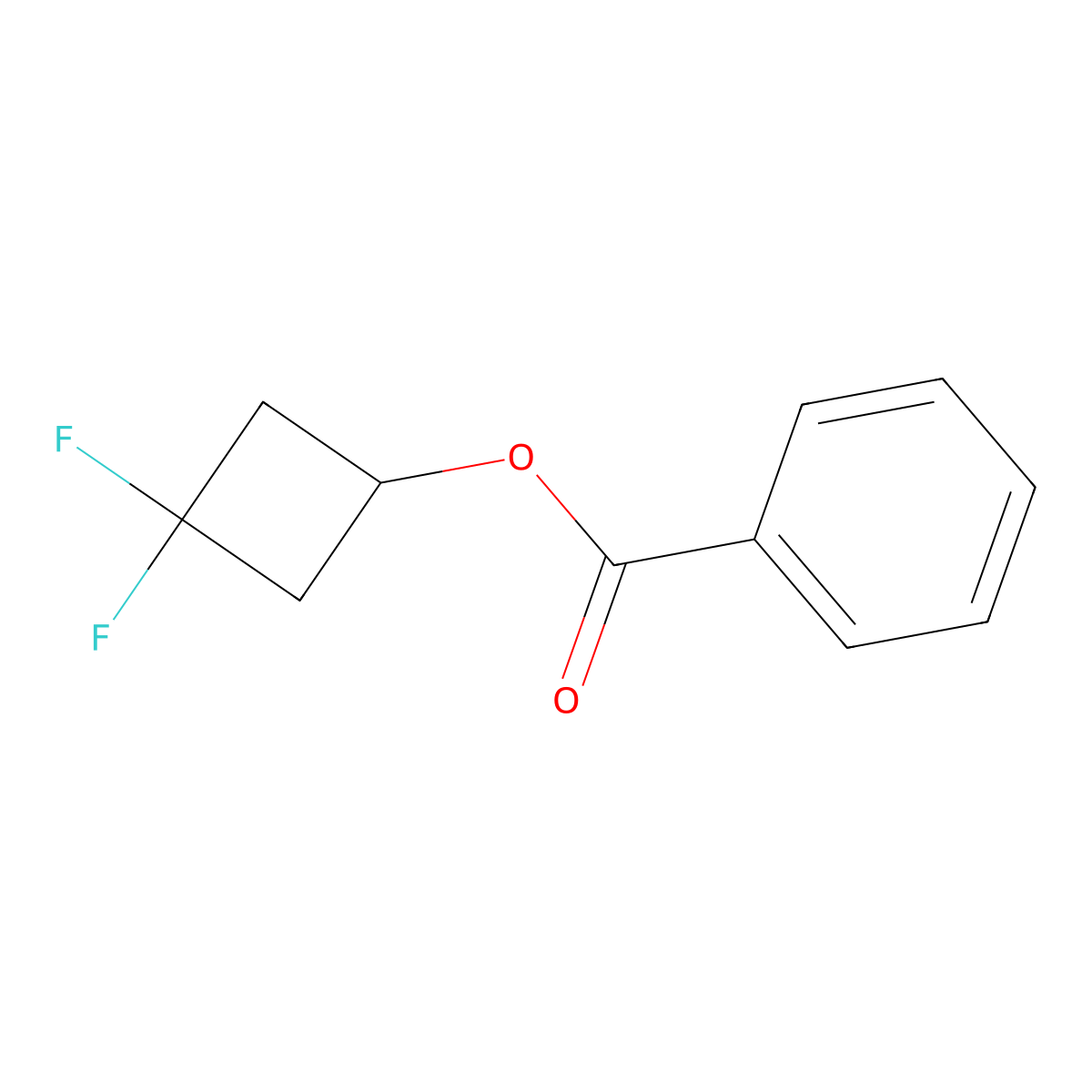 3,3-Difluorocyclobutyl benzoate molecular structure, CAS 1215071-19-4