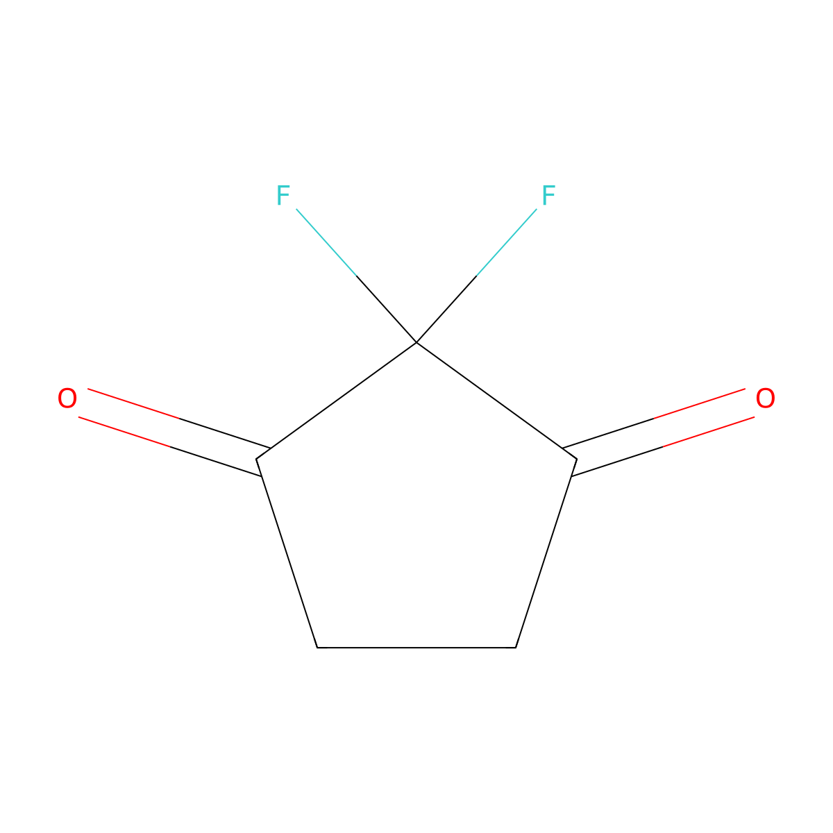 2,2-Difluorocyclopentane-1,3-dione molecular structure, CAS 1215071-21-8