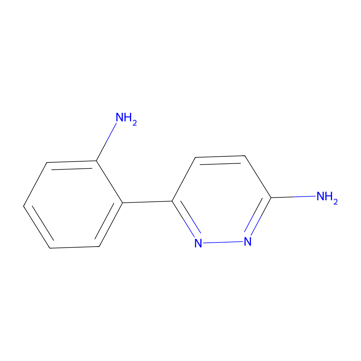 3-Amino-6-(2-aminophenyl)pyridazine molecular structure, CAS 1215071-57-0