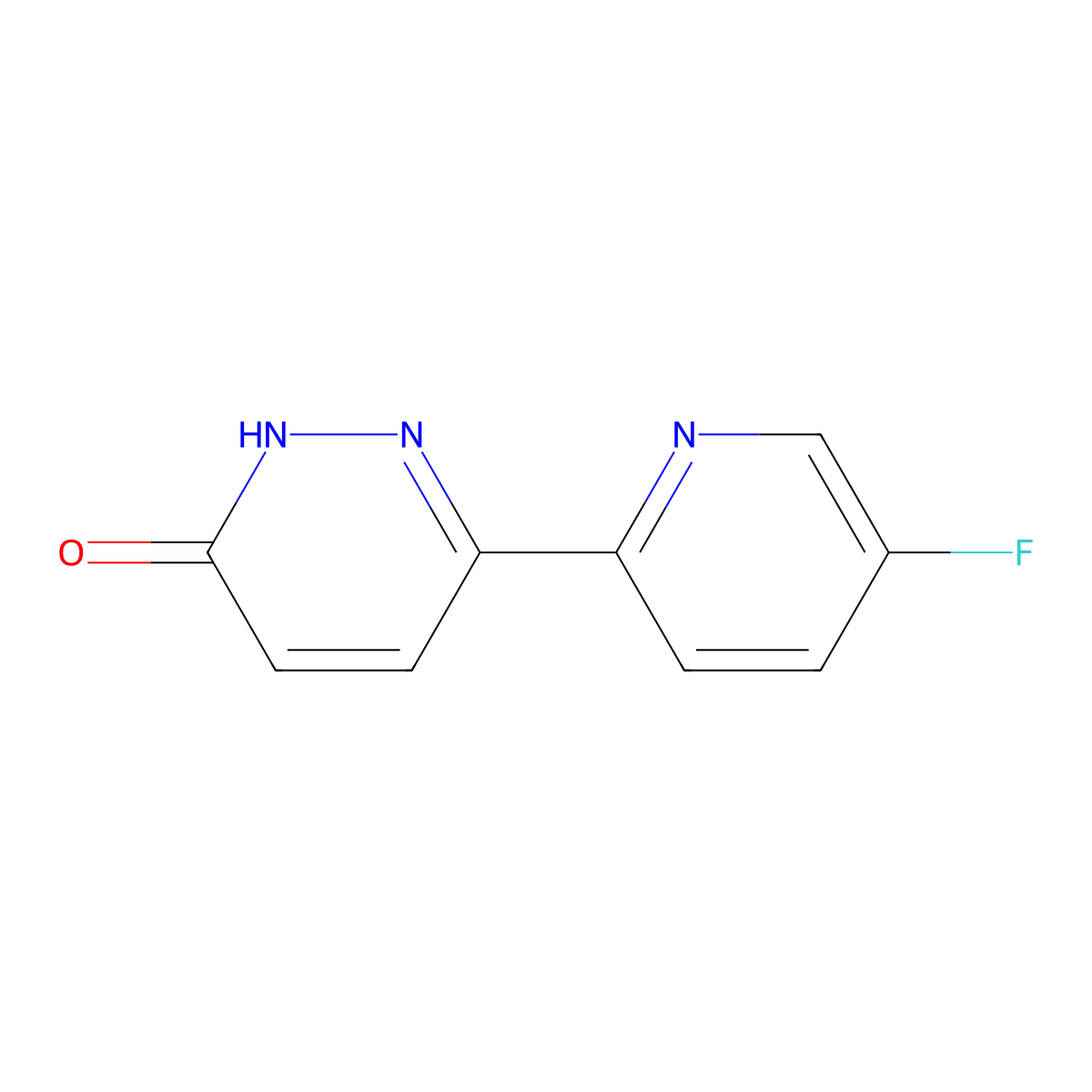 3-Hydroxy-6-(5-fluoropyridyl-2-yl)pyridazine molecular structure, CAS 1215071-64-9
