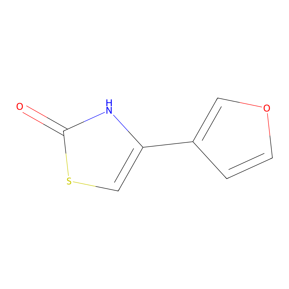 2-Hydroxy-4-(3-furyl)thiazole molecular structure, CAS 1215071-72-9
