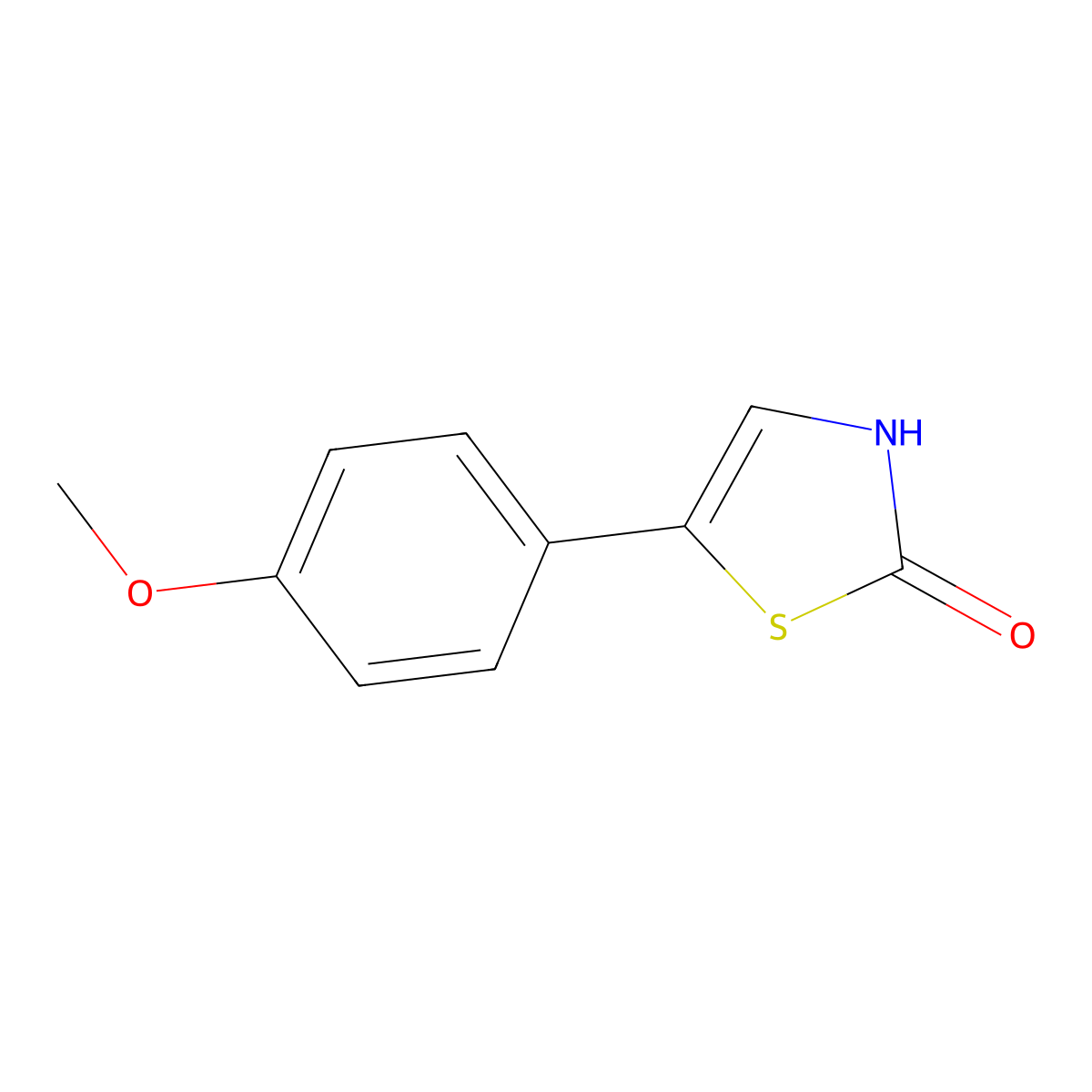2-Hydroxy-5-(4-methoxyphenyl)thiazole molecular structure, CAS 1215072-32-4