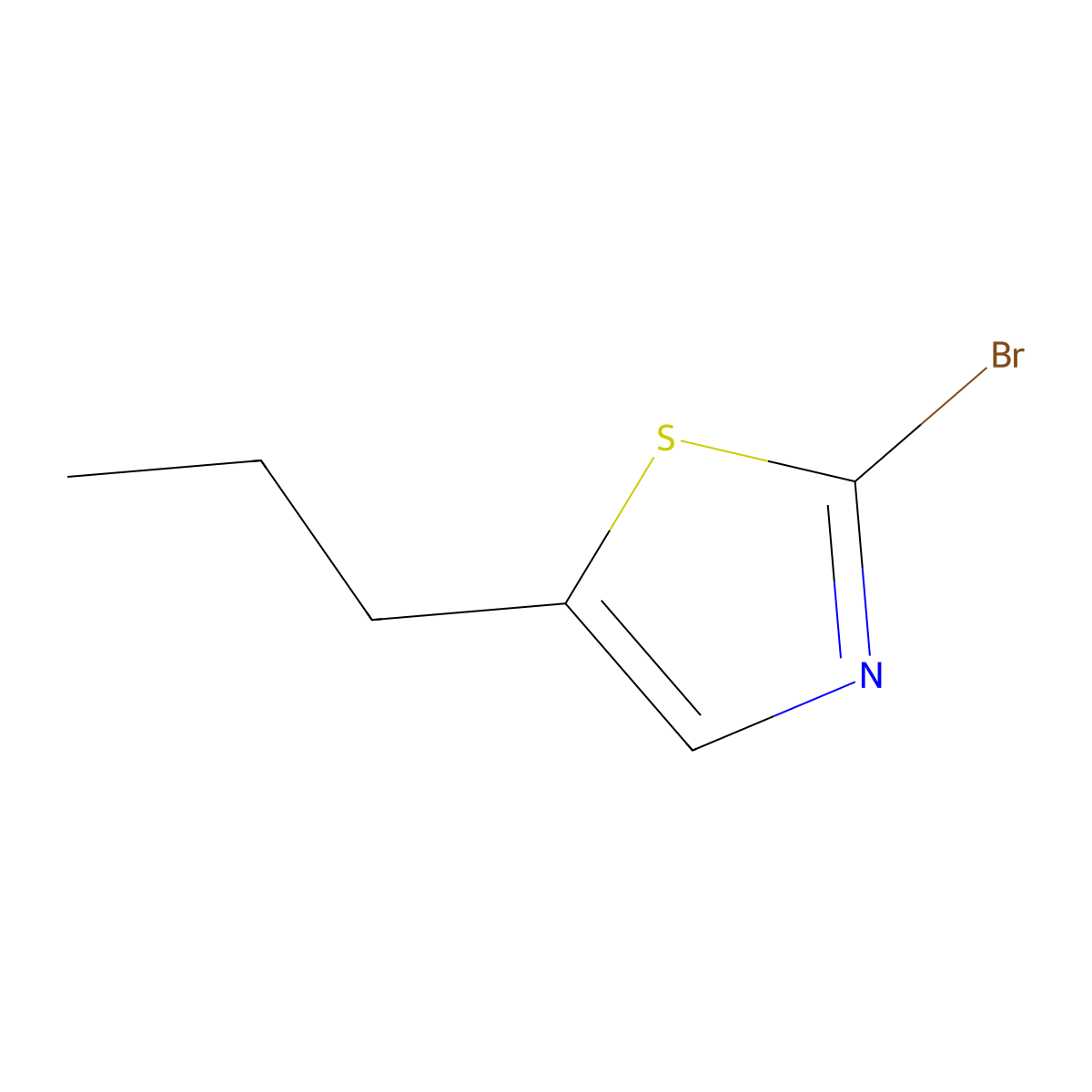 2-Bromo-5-propylthiazole molecular structure, CAS 1215072-43-7