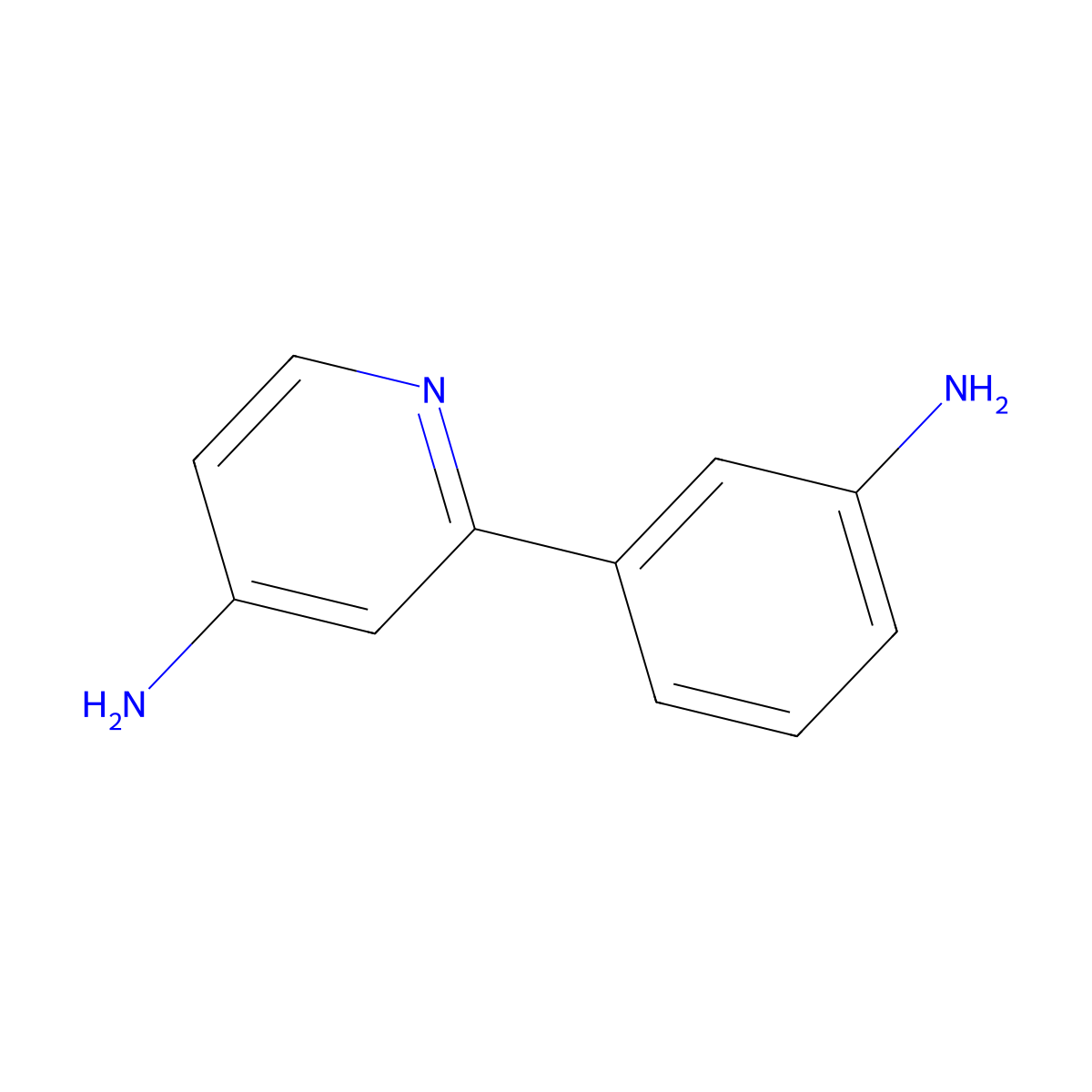4-Amino-2-(3-aminophenyl)pyridine molecular structure, CAS 1215072-99-3