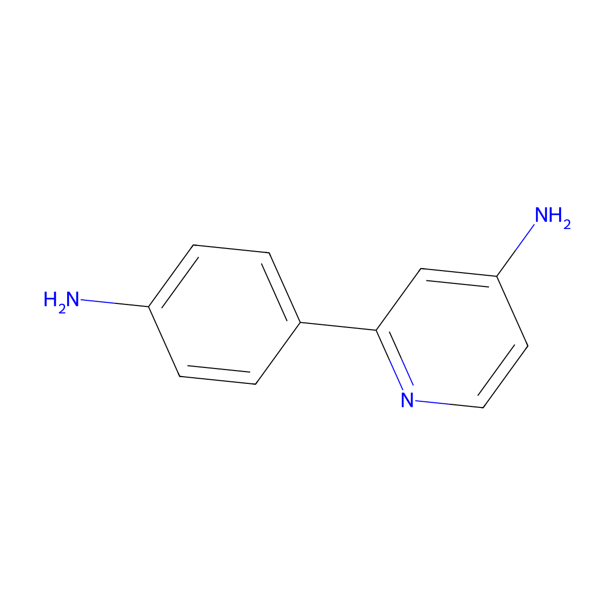 4-Amino-2-(4-aminophenyl)pyridine molecular structure, CAS 1215073-26-9