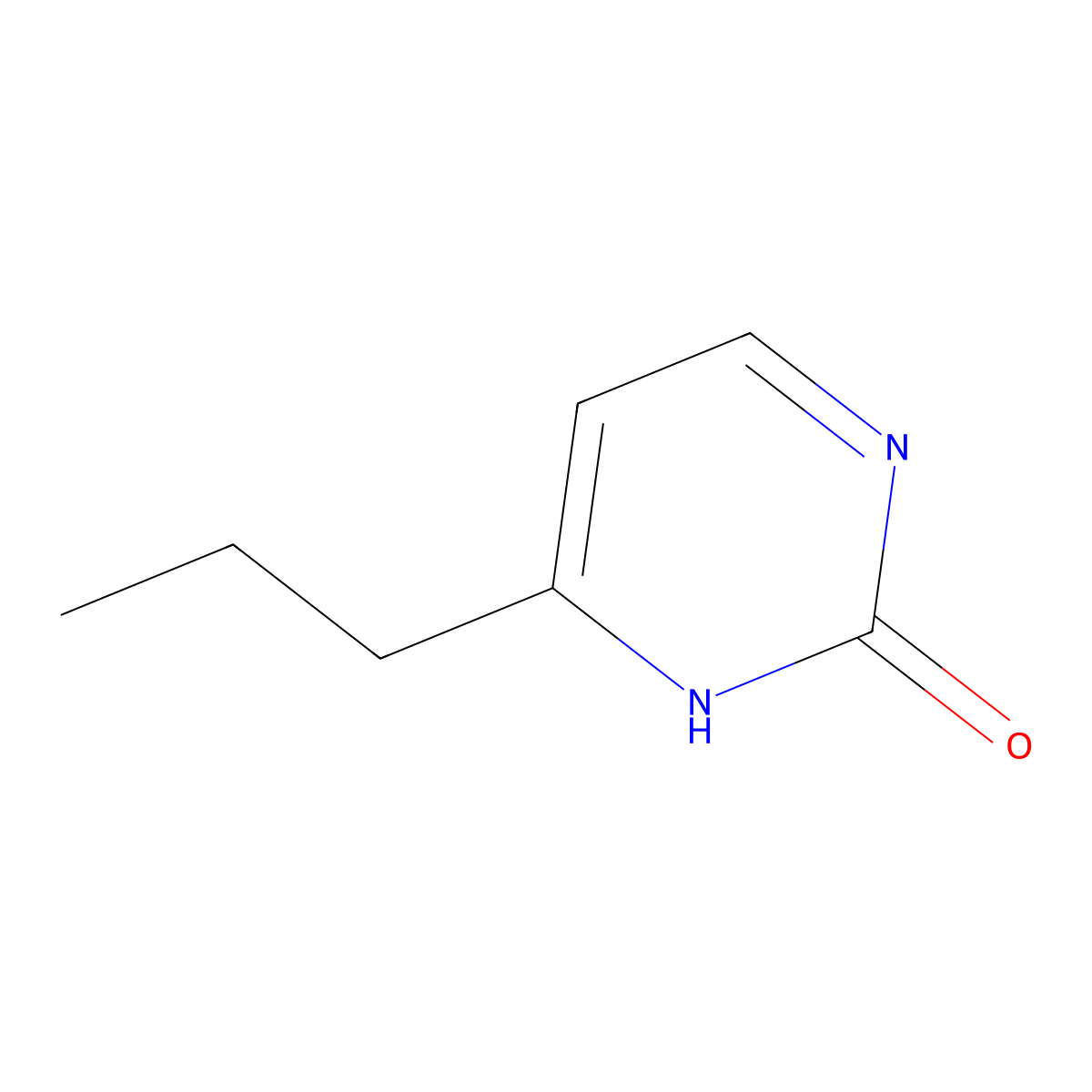 2-Hydroxy-4-(n-propyl)pyrimidine molecular structure, CAS 1215073-86-1
