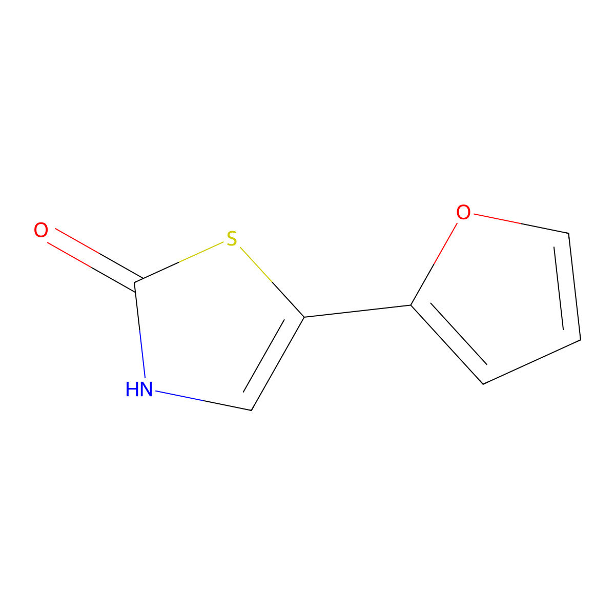 2-Hydroxy-5-(2-furyl)thiazole molecular structure, CAS 1215073-89-4