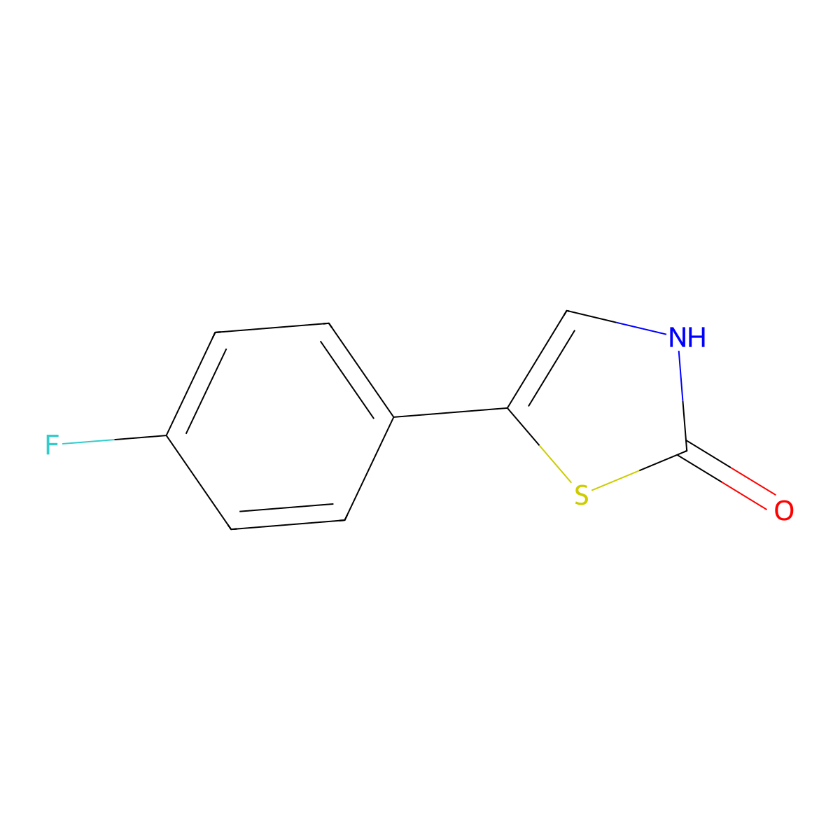 5-(4-Fluorophenyl)thiazol-2-ol molecular structure, CAS 1215074-08-0