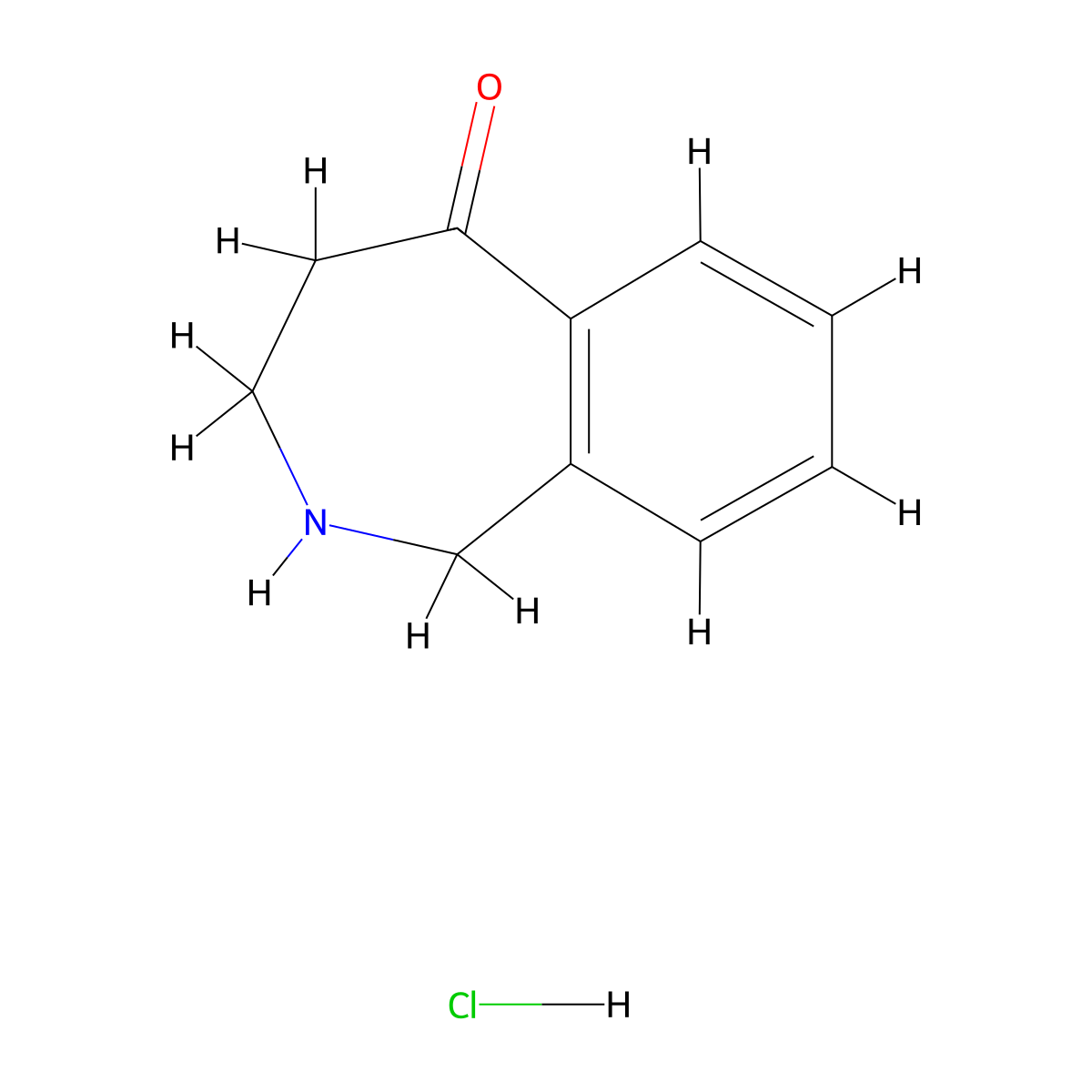 1,2,3,4-Tetrahydrobenzo[c]azepin-5-one hydrochloride molecular structure, CAS 1215074-38-6
