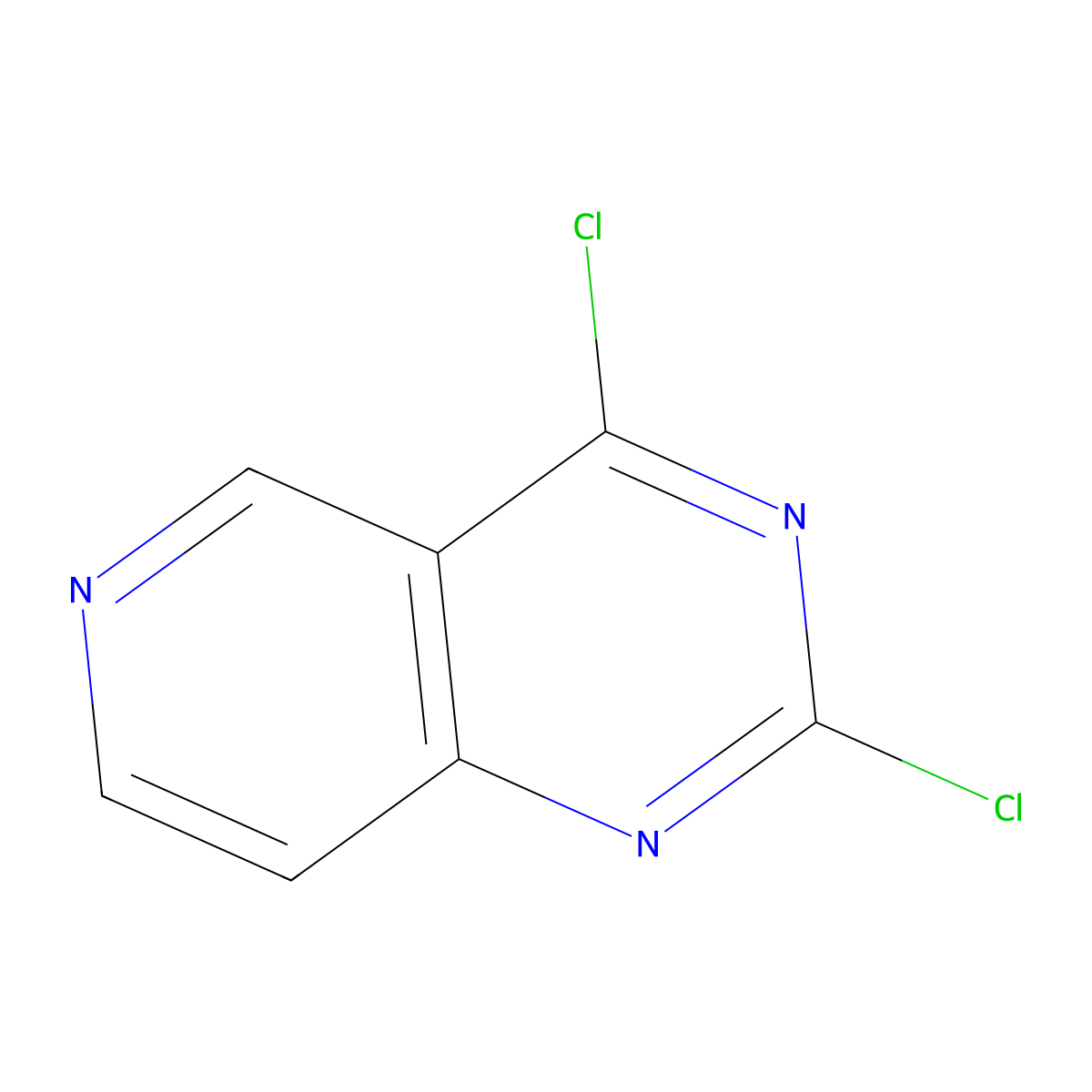 2,4-Dichloropyrido[4,3-d]pyrimidine molecular structure, CAS 1215074-43-3