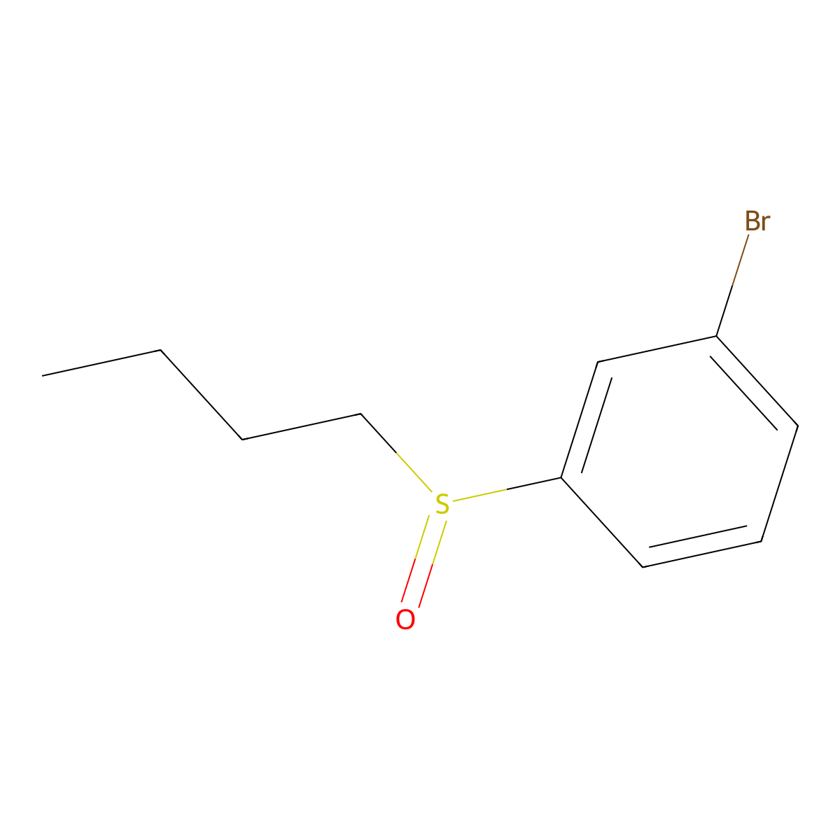 1-Bromo-3-(butane-1-sulfinyl)benzene molecular structure, CAS 1215077-69-2