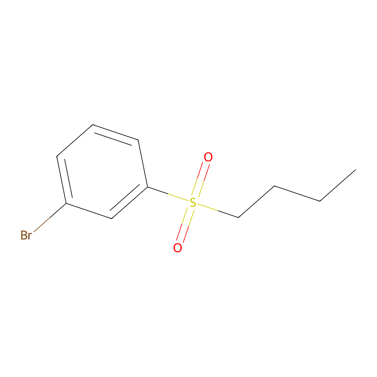 1-Bromo-3-(butane-1-sulfonyl)benzene molecular structure, CAS 1215077-78-3