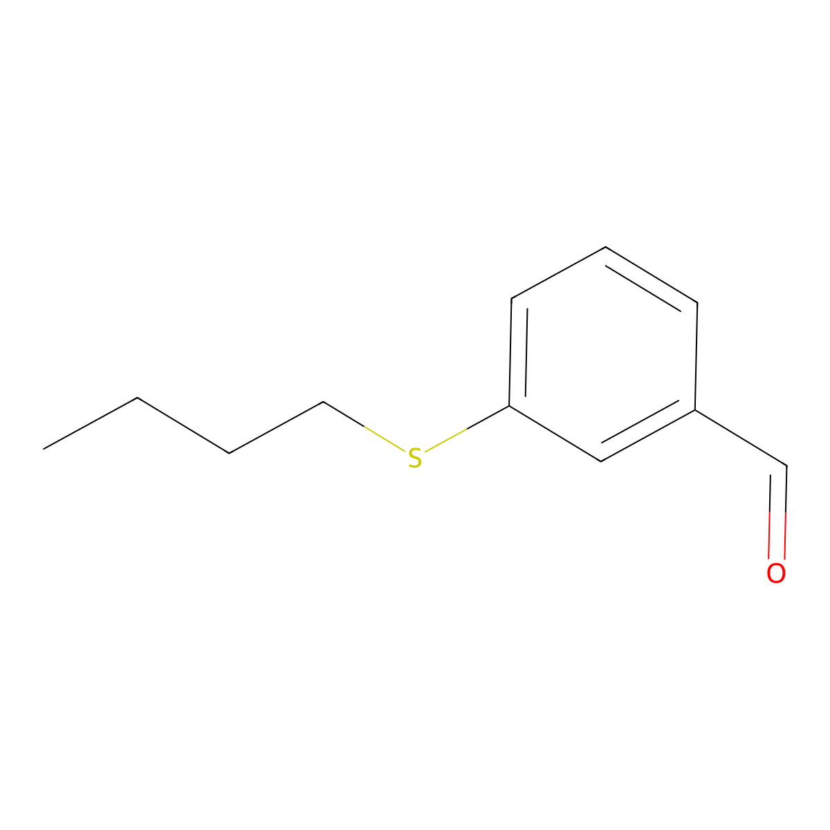 3-(n-Butylthio)benzaldehyde molecular structure, CAS 1215078-26-4