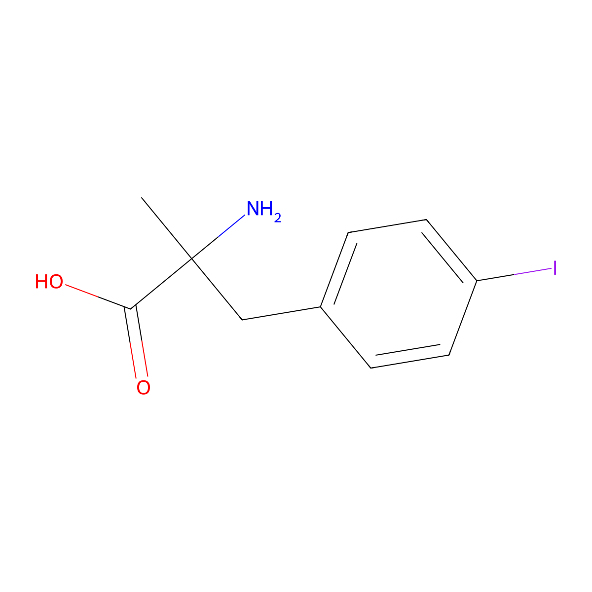 (S)-alpha-Methyl-4-Iodophenylalanine molecular structure, CAS 1215092-16-2