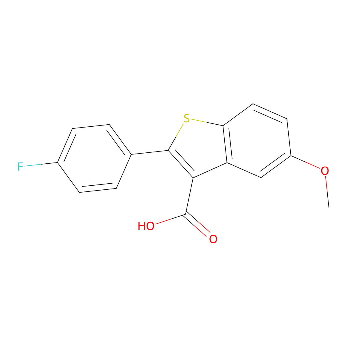 2-(4-Fluorophenyl)-5-methoxybenzo[B]thiophene-3-carboxylic acid molecular structure, CAS 1215106-52-7