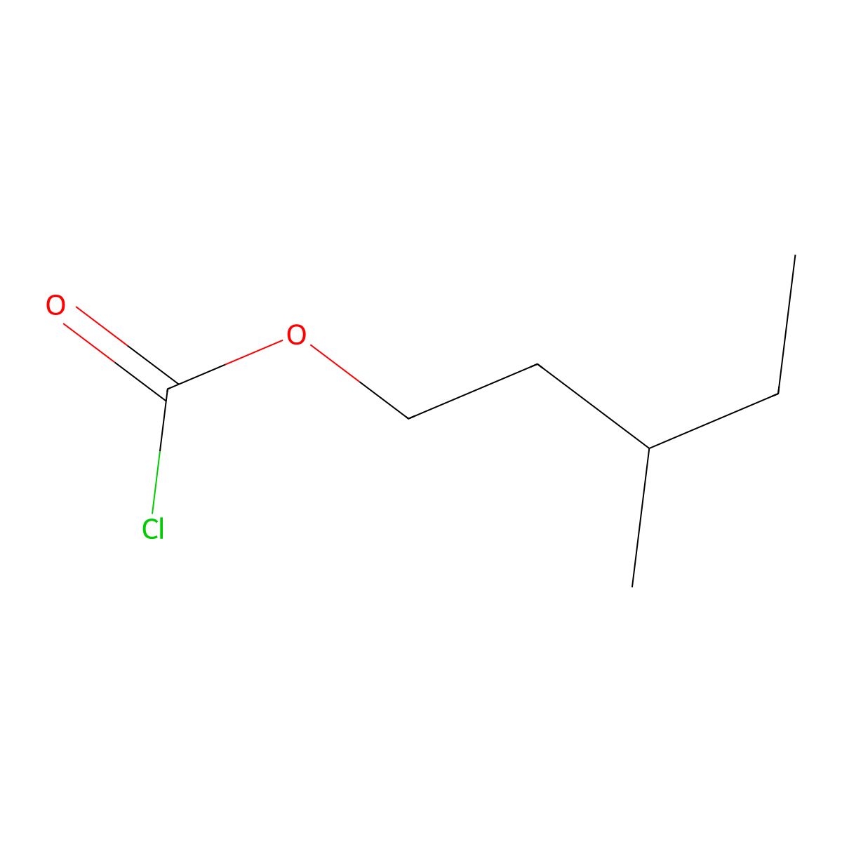3-Methylpentyl Chloroformate molecular structure, CAS 1215109-09-3