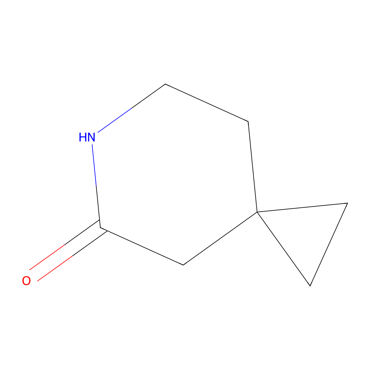 6-Azaspiro[2.5]octan-5-one molecular structure, CAS 1215111-75-3