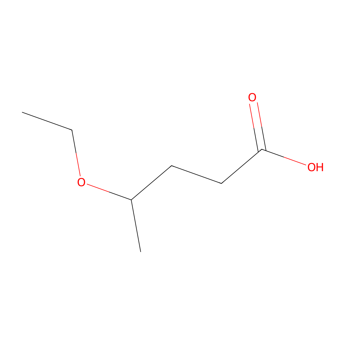 4-Ethoxypentanoic acid molecular structure, CAS 121519-72-0