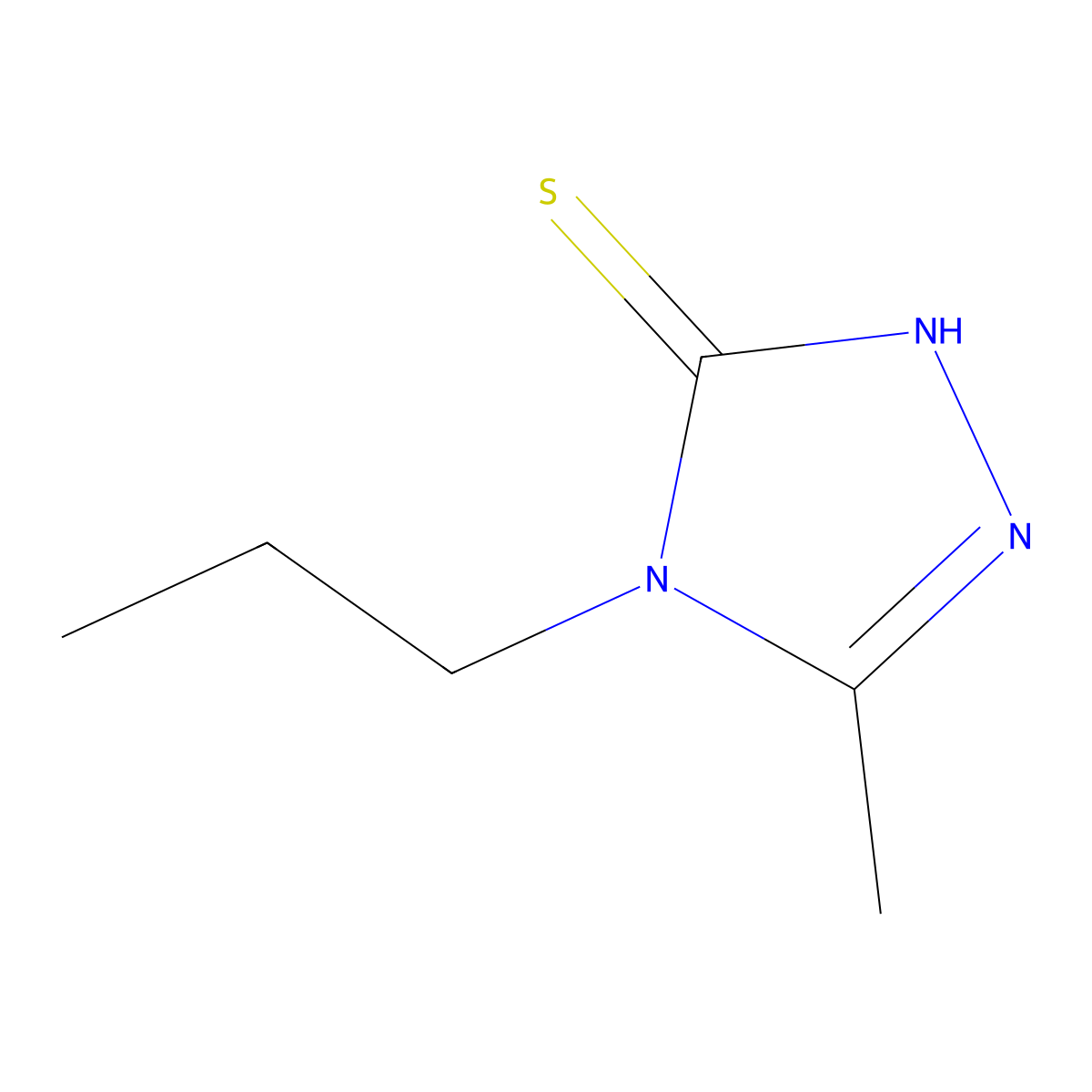 5-methyl-4-propyl-4H-1,2,4-triazole-3-thiol molecular structure, CAS 121519-86-6
