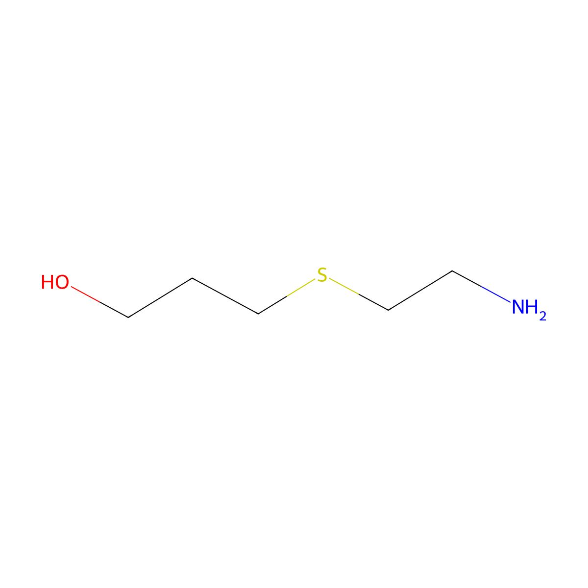 3-(2-Aminoethylthio)propanol molecular structure, CAS 121519-97-9