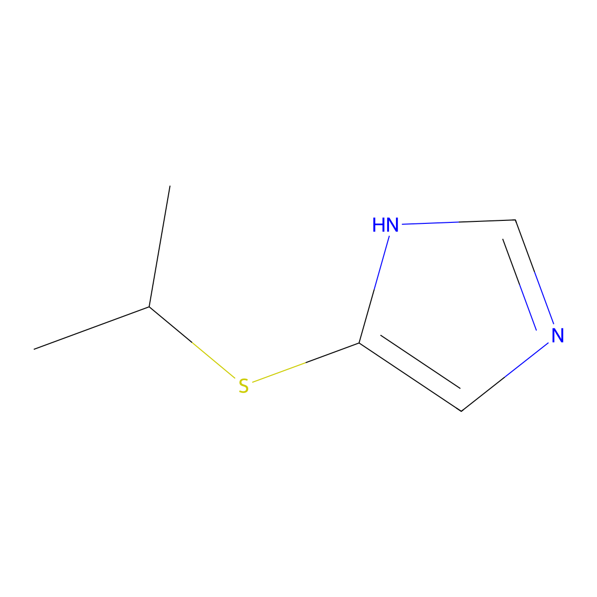 5-(Isopropylthio)-1H-imidazole molecular structure, CAS 1215198-00-7