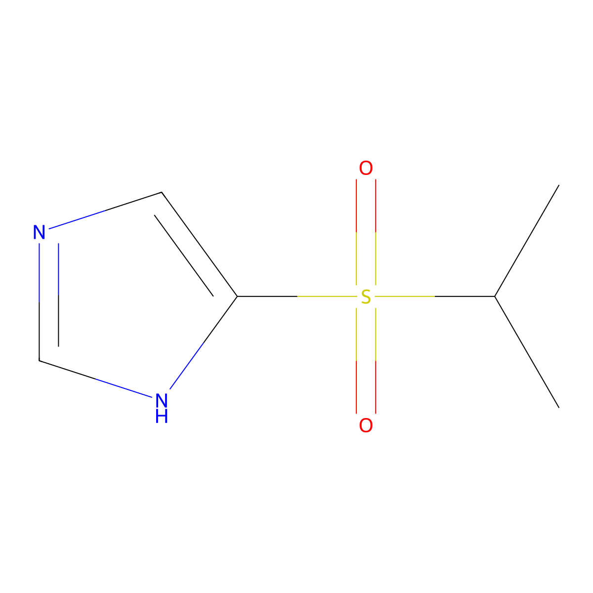 4-(Isopropylsulfonyl)-1h-imidazole molecular structure, CAS 1215198-01-8