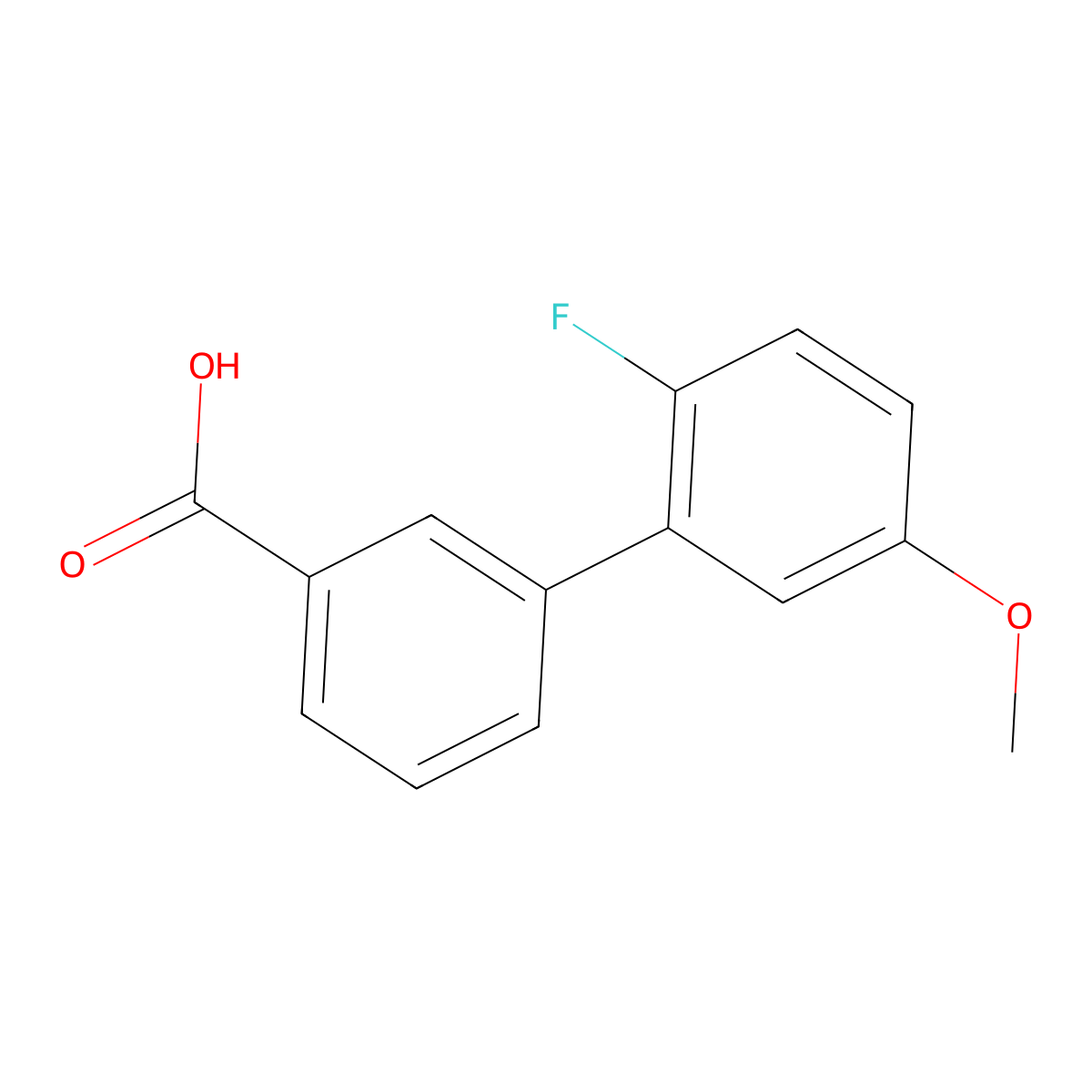 2'-Fluoro-5'-methoxybiphenyl-3-carboxylic acid molecular structure, CAS 1215205-32-5