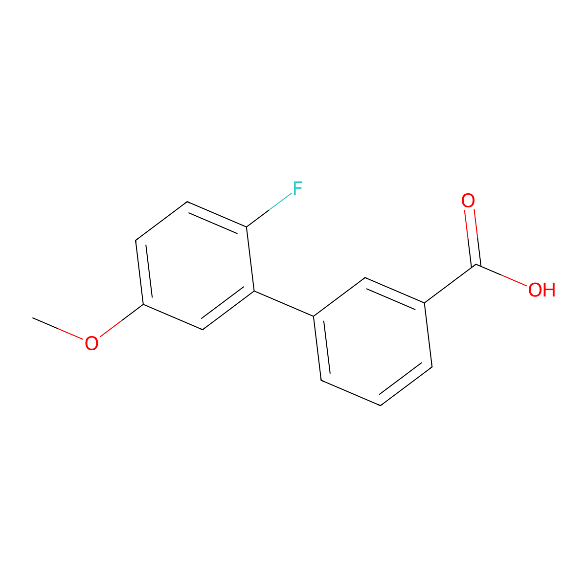 2'-Fluoro-5'-methoxybiphenyl-3-carboxylic acid molecular structure, CAS 1215205-32-5