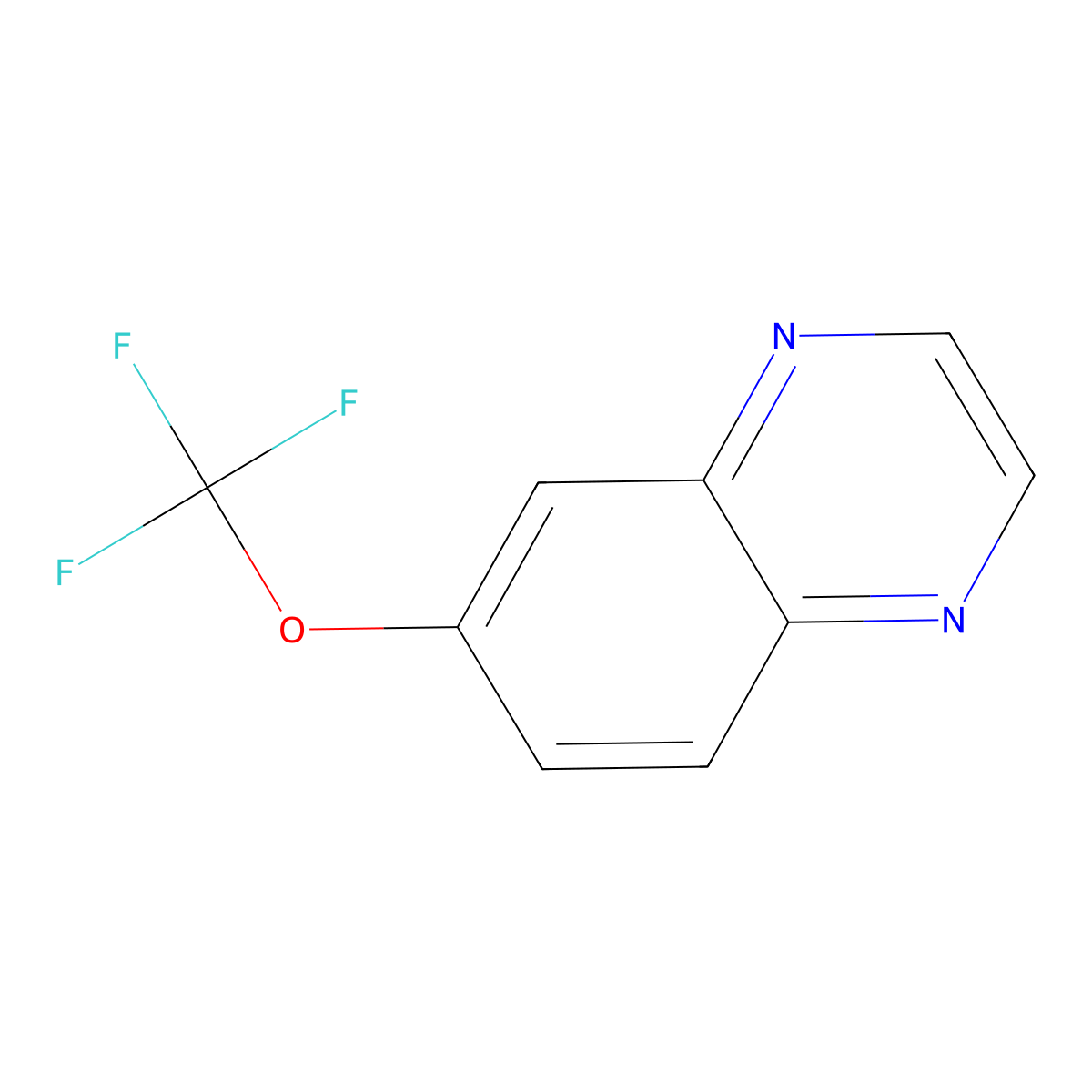 6-(Trifluoromethoxy)quinoxaline molecular structure, CAS 1215205-43-8