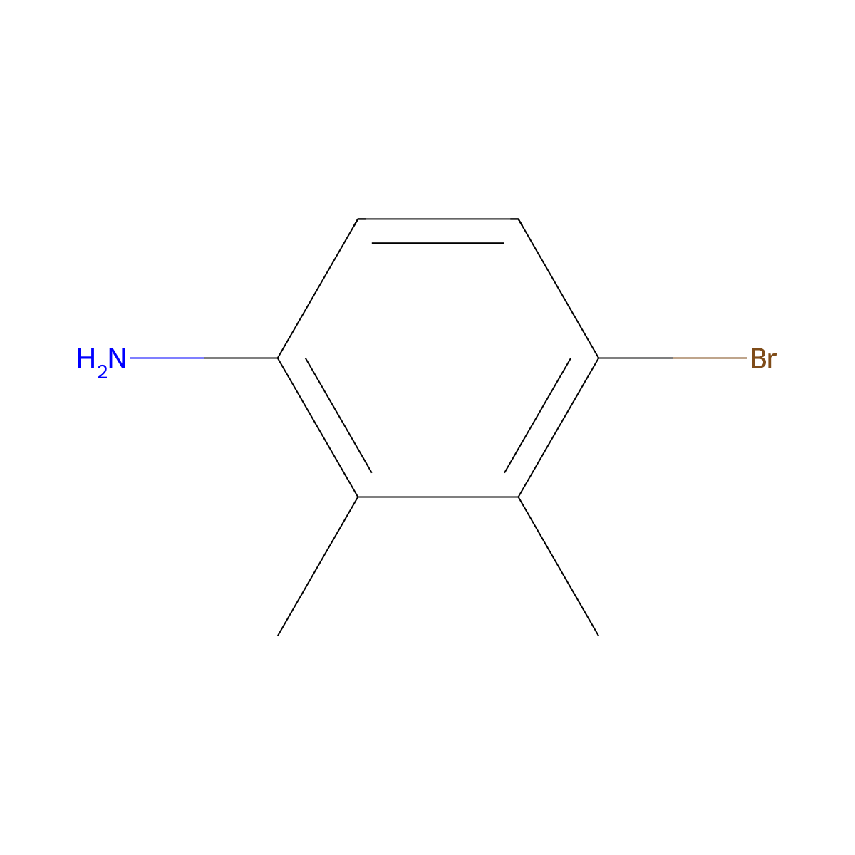 4-Bromo-2,3-dimethylaniline molecular structure, CAS 1215205-95-0