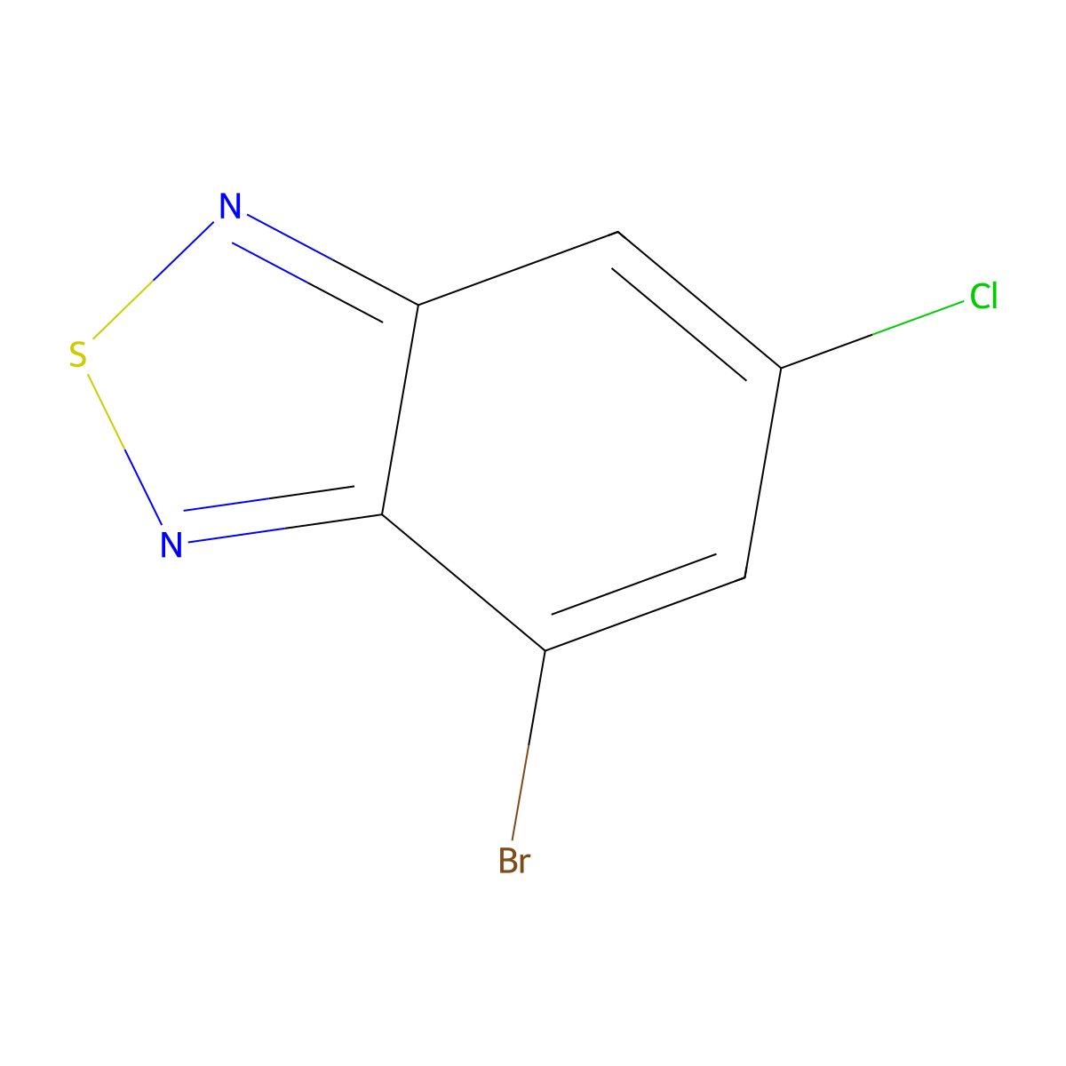 4-Bromo-6-chlorobenzo[c][1,2,5]thiadiazole molecular structure, CAS 1215206-49-7
