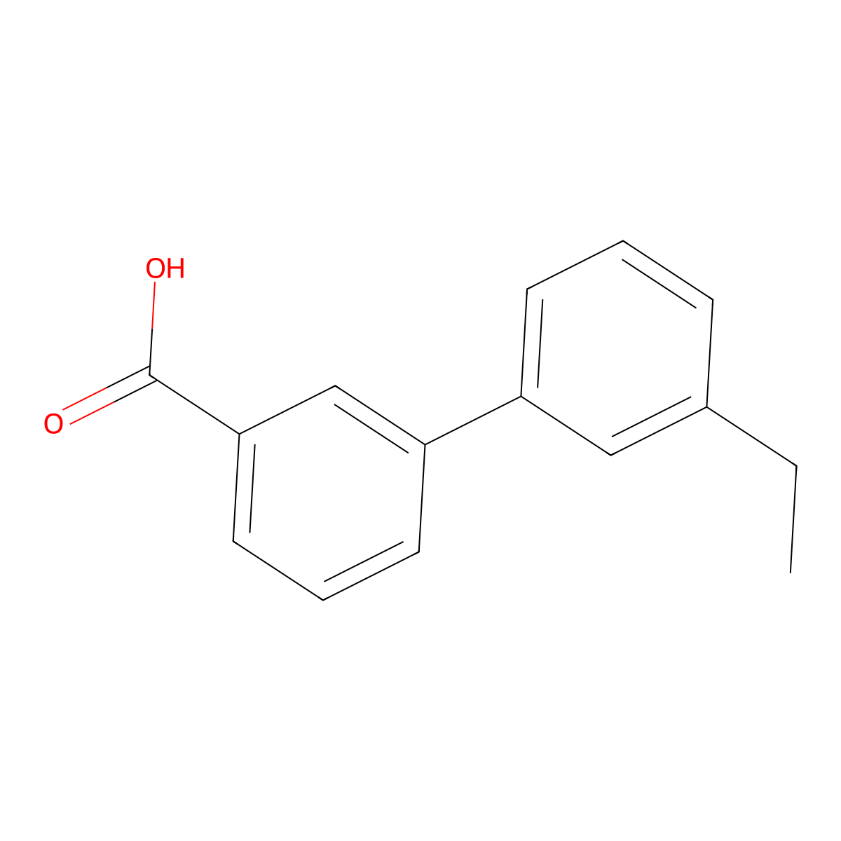 3'-Ethylbiphenyl-3-carboxylic acid molecular structure, CAS 1215206-74-8