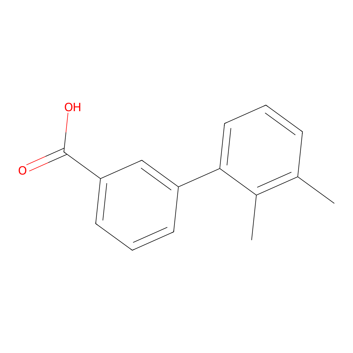 2',3'-Dimethylbiphenyl-3-carboxylic acid molecular structure, CAS 1215206-78-2