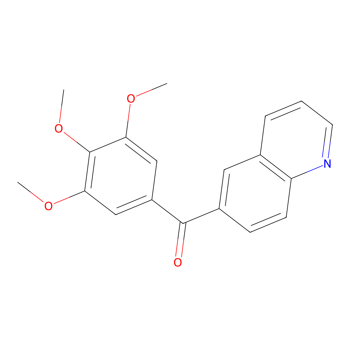6-(3',4',5'-Trimethoxybenzoyl)quinoline molecular structure, CAS 1215208-59-5