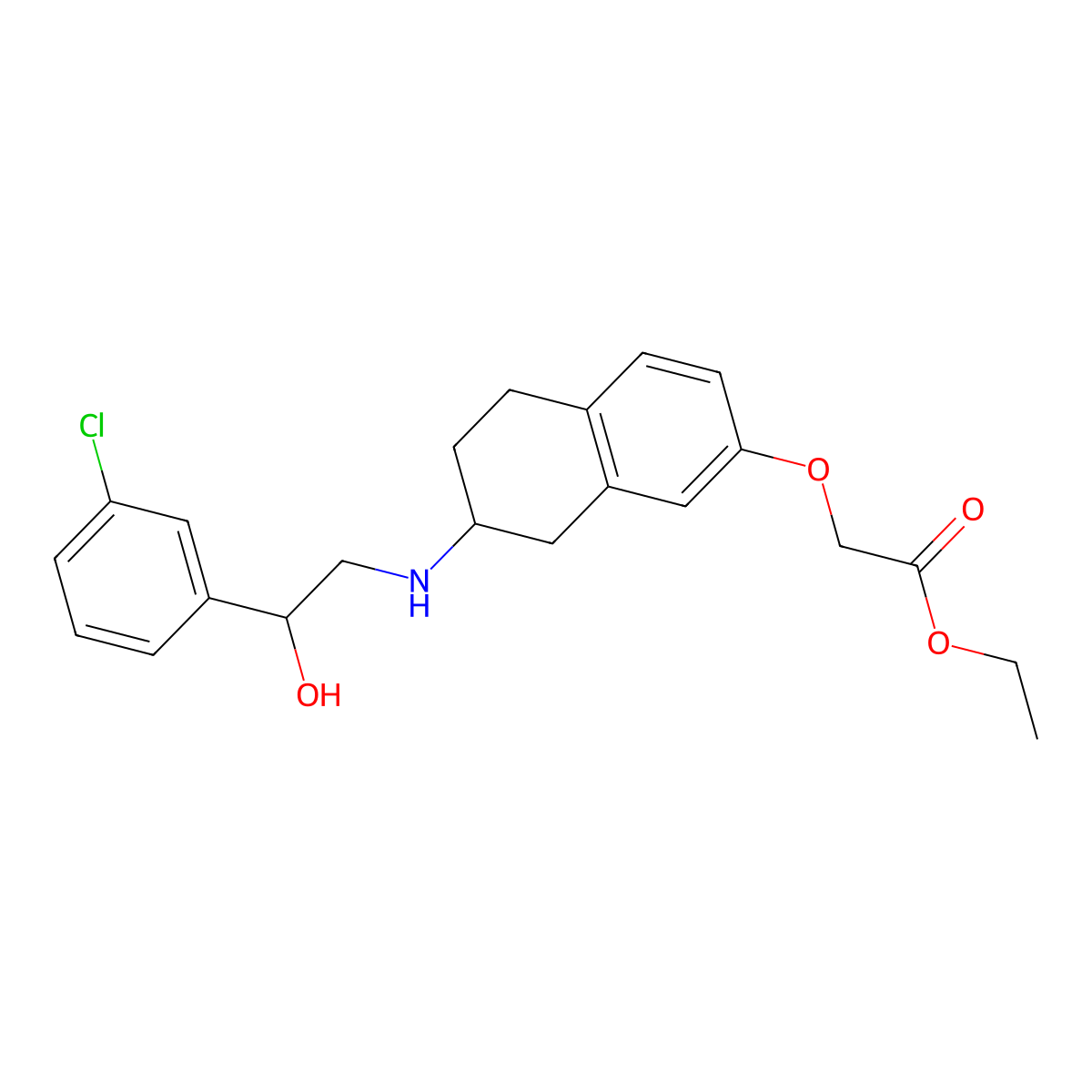 Amibegron molecular structure, CAS 121524-08-1