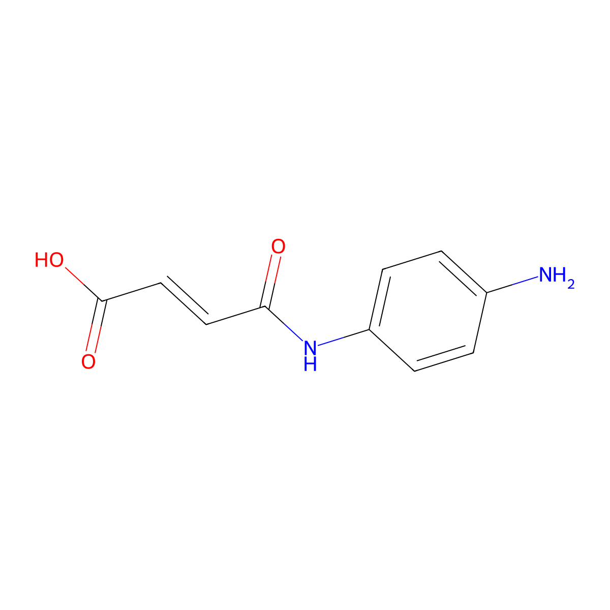 4-(4-Aminoanilino)-4-oxobut-2-enoic acid molecular structure, CAS 121528-85-6