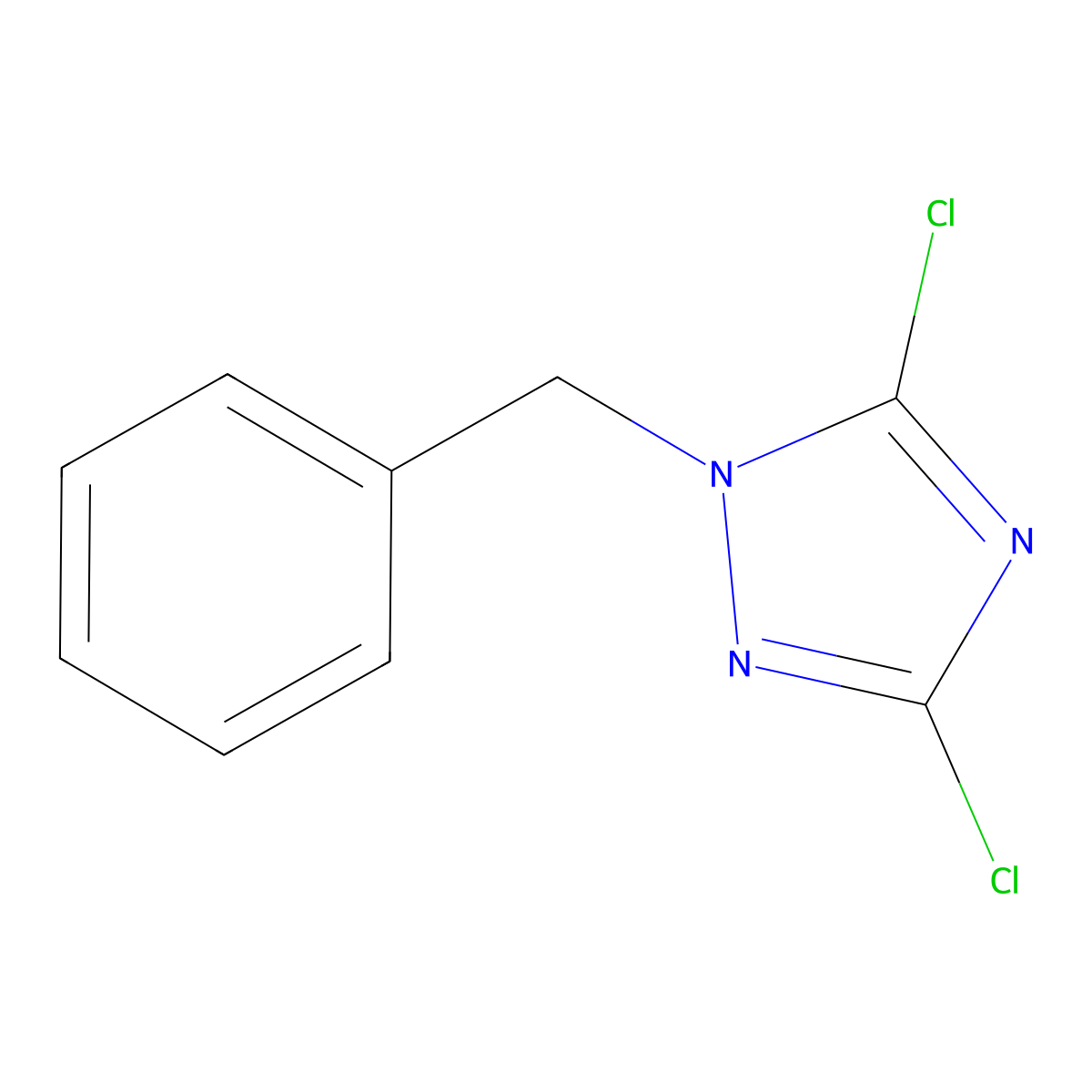 1-Benzyl-3,5-dichloro-1H-1,2,4-triazole molecular structure, CAS 1215295-78-5