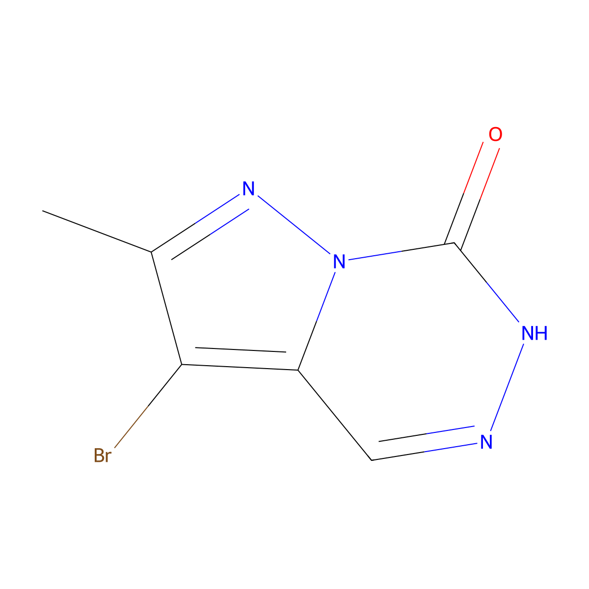 3-Bromo-2-methylpyrazolo[1,5-d][1,2,4]triazin-7(6h)-one molecular structure, CAS 1215295-89-8